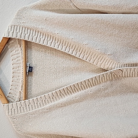 American Eagle Outfitters Ivory Knit Button Cardigan - Picture 5 of 11